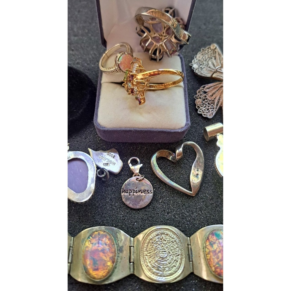Vtg Jewelry Lot ALL Sterling 925 ~All Wearable~ Not Scrap 114.4 G - Picture 6 of 12